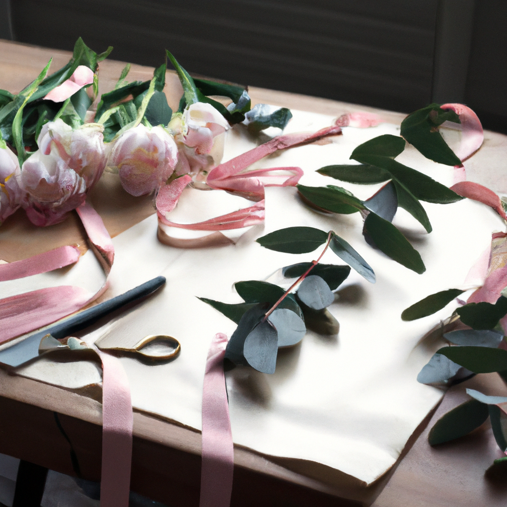 Floristry course studio setup